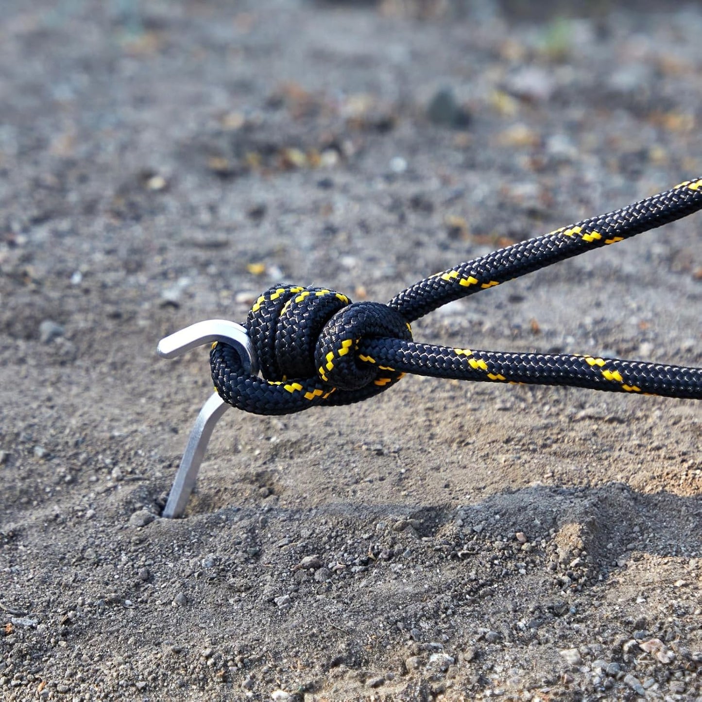 CUERDA TRENZADA DE DIAMANTE PARA BOTES Y REMOLQUES – POLIÉSTER 1/2" X 100FT NEGRO Y AMARILLO