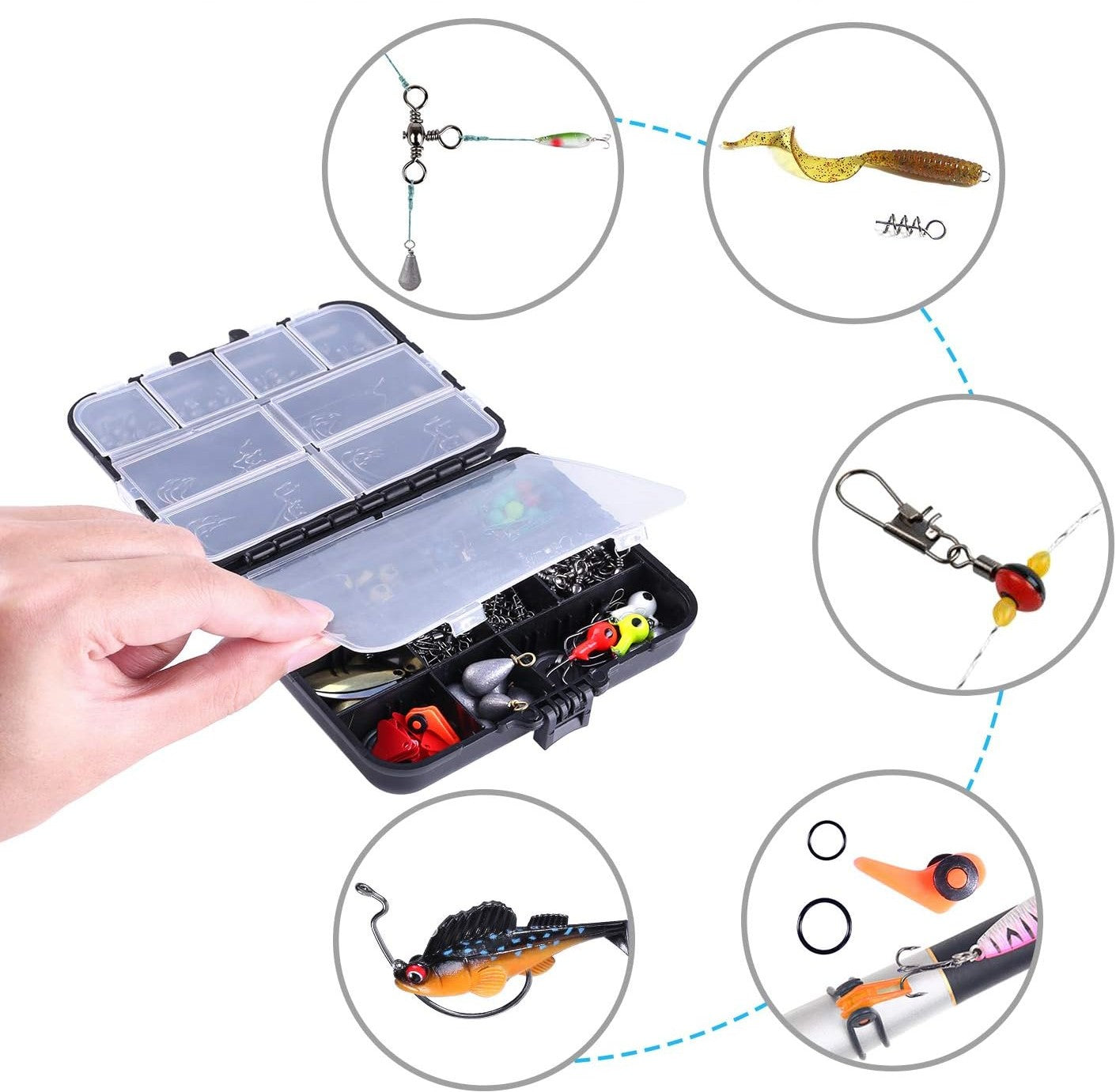 KIT ACCESORIOS DE PESCA TOPFORT