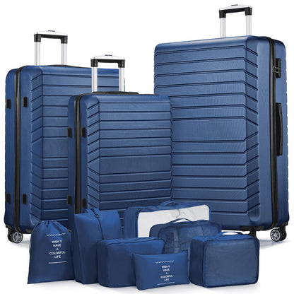 JUEGO DE MALETAS DE VIAJE 3 PIEZAS - CON 7 BOLSAS ORGANIZADORAS