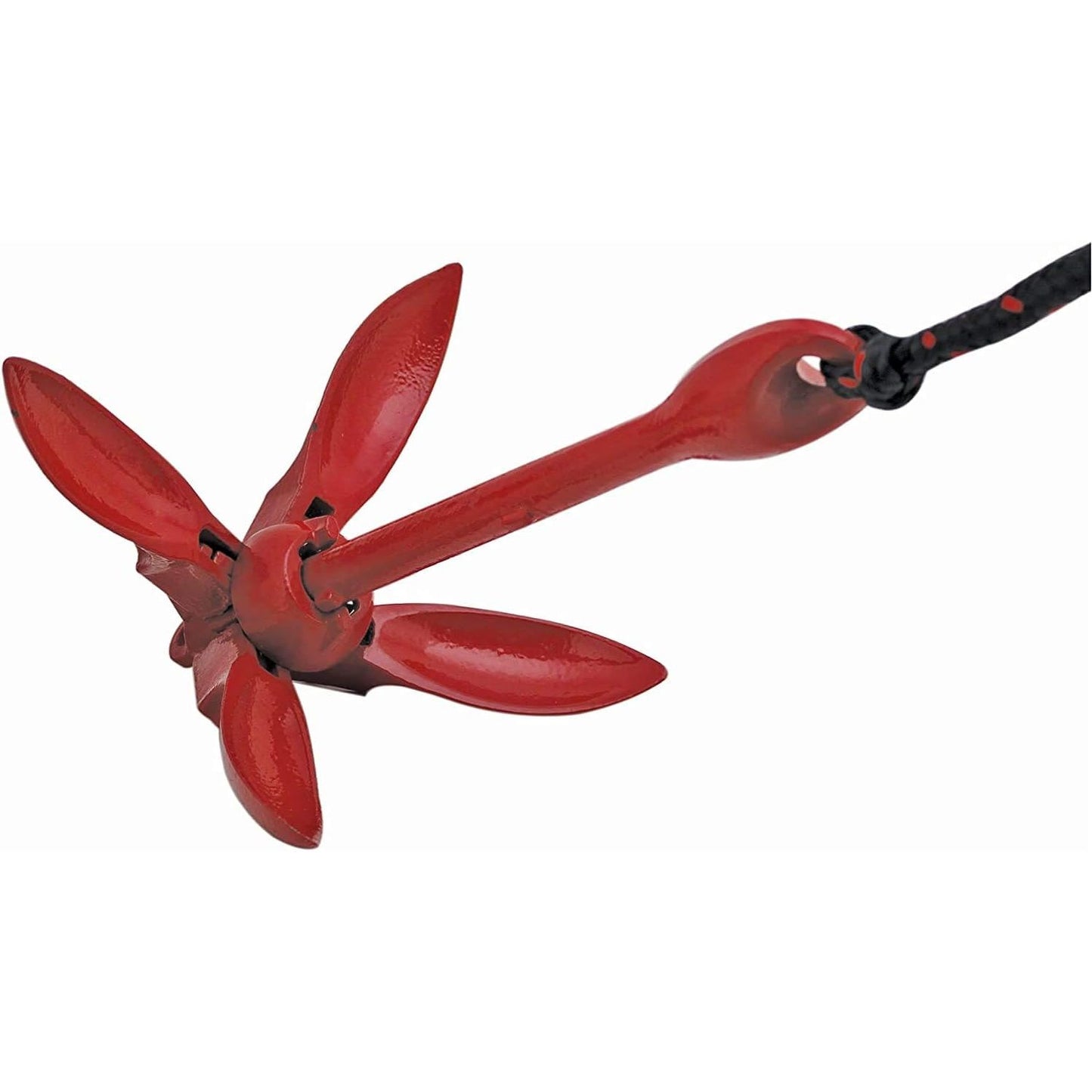 ISURE MARINE KIT DE ANCLAJE PARA KAYAK, CANOA Y BOTES PEQUEÑOS – PLEGABLE 3.5LB ROJO
