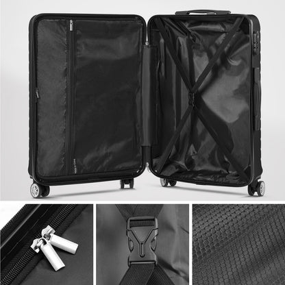 JUEGO DE MALETAS DE VIAJE 3 PIEZAS - CON 7 BOLSAS ORGANIZADORAS