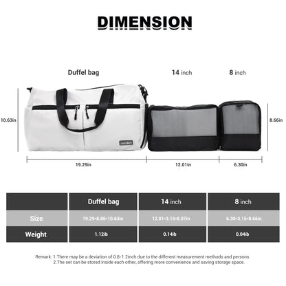 JUEGO DE MALETAS RÍGIDAS DE 7 PIEZAS – ABS+PC LIGERAS CON CERRADURA TSA Y RUEDAS 360°